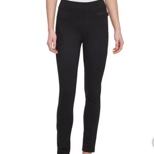 DKNY-NWTO Women's Black Ponte Pants (Slim Fit) -Size 12
